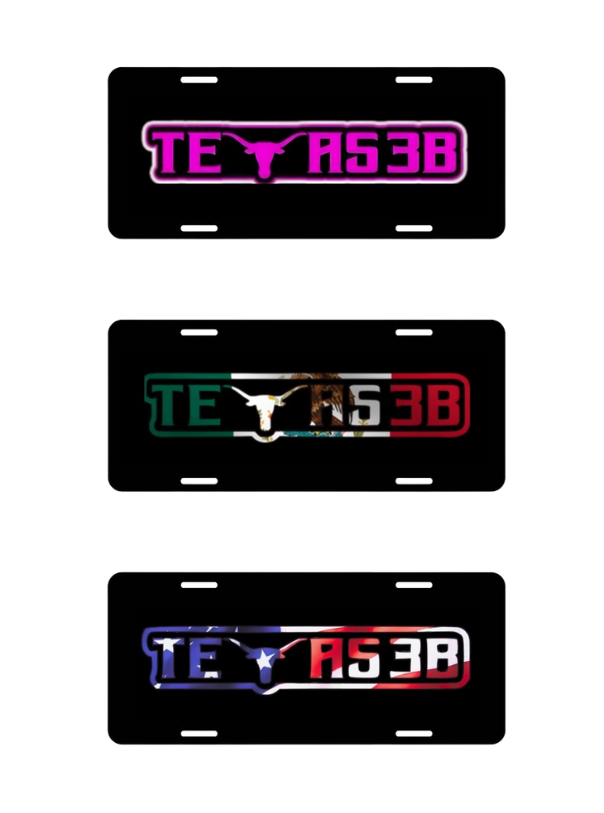 Texas 3B License Plates
